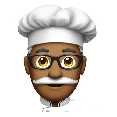 Chef wearing a snorkel sticker