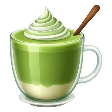   cup full of matcha latte sticker