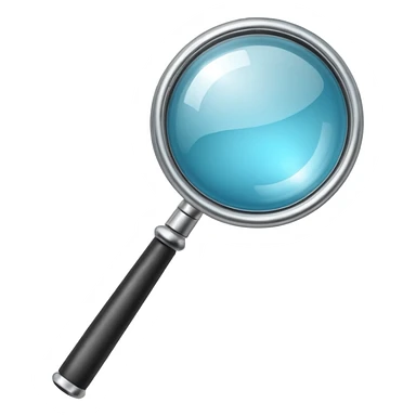 magnifying glass icon sticker