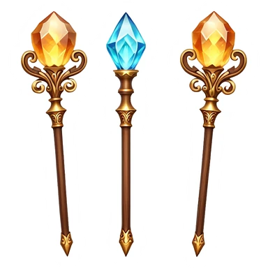 Three magical Wands sticker