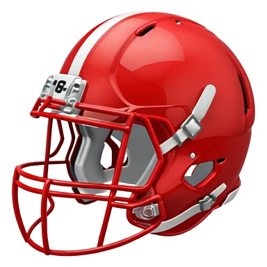 in a shade of red college football helmets sticker