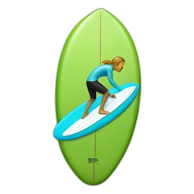 Surfer on a surfboard sticker