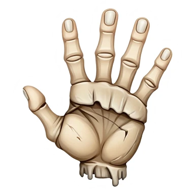 Rotten finger tips sticker