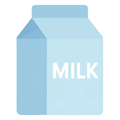 carton of milk sticker