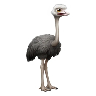 Ostrich standing sticker