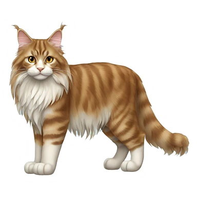 Maine Coon Cat Breed Full Body sticker