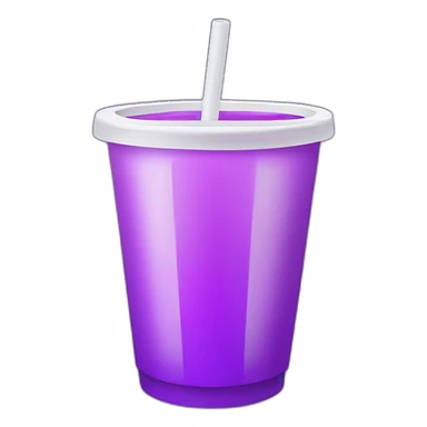 White Double cup of purple drink sticker