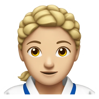 Judo, woman sticker