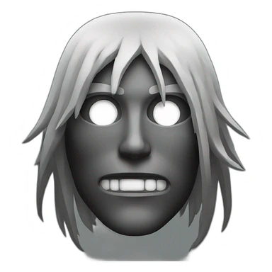 Black metal logo sticker