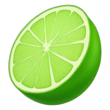 Cute smiling slice of lime sticker