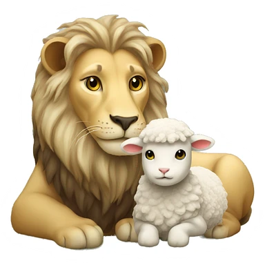 lion and lamb sticker