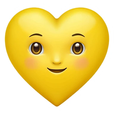 Make a lemon heart sticker