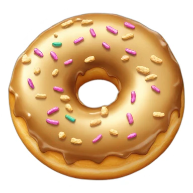 Golden donuts sticker