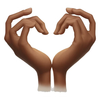 Heart made with hands sticker