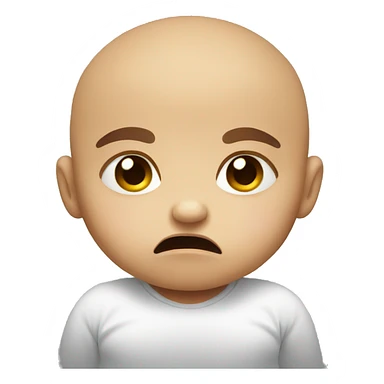 Baby staring angry  sticker