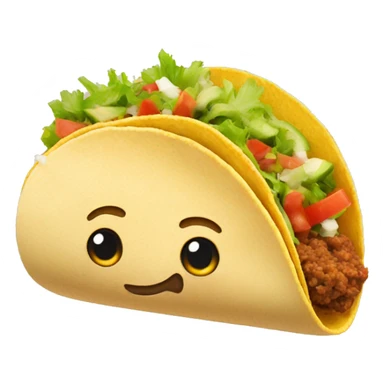 taco with wings sticker