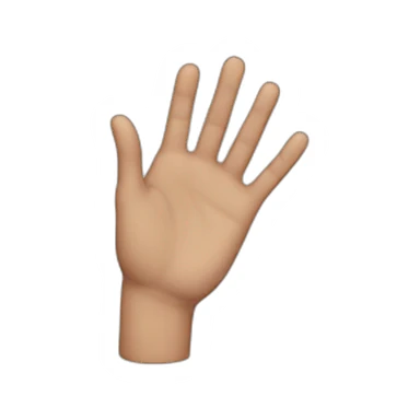 Hand without heart finger sticker
