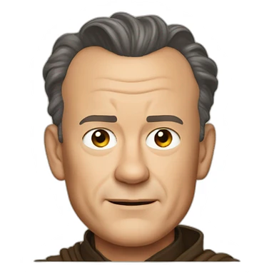 tom hanks as jedi sticker