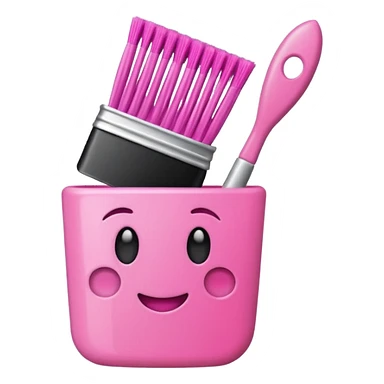 cleaning nail brush emoji sticker