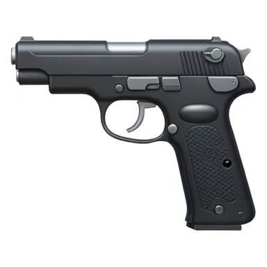 Black gun  sticker