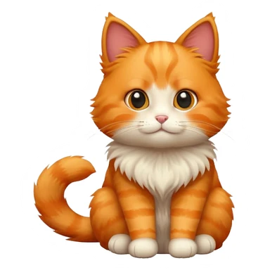 a sitting little cat emoji sticker