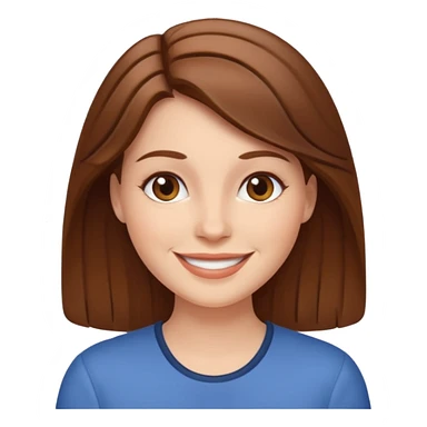 Fat brown haired white woman sticker