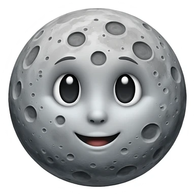 Real moon sticker