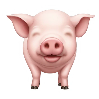 Pig with crop top sticker