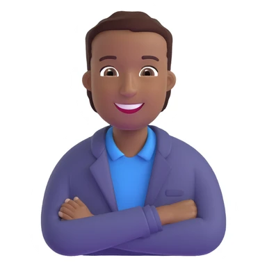 smiling black man sticker