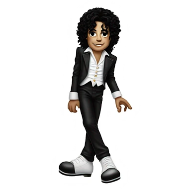 Michael Jackson on his toes  sticker