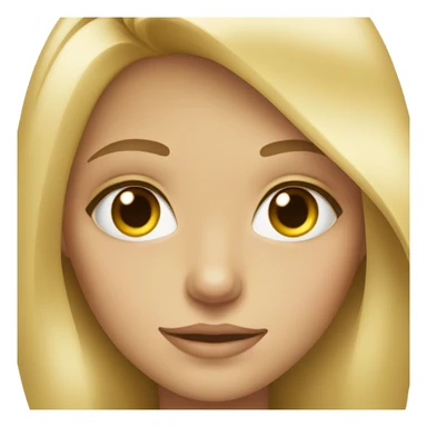 blonde girl with hazel eyes  sticker