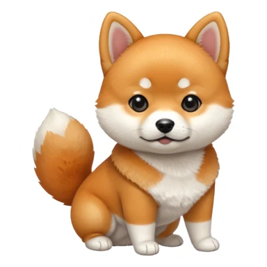 shiba baby dog sticker