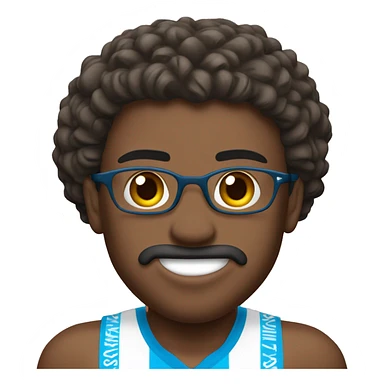 Un marseillais avec le maillot de l’Olympique de Marseille  sticker