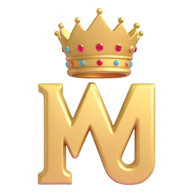 Change the logo to a gold metallic 3D style. The 'SHB' initials and the crown should both be gold, shiny, and bold, with a deep black background and a prestigious, premium look. sticker