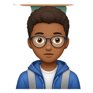 teenager male school class sticker