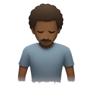 Man laying on ground face down sticker