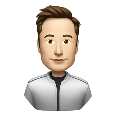 Elon Musk, dans une Tesla sticker