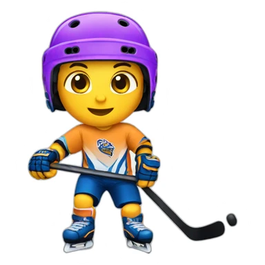 Roller hockey sticker