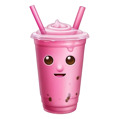 Ice coffee pink sticker