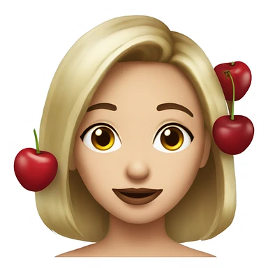 Coquette cherries sticker