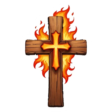 kkk cross symbol sticker