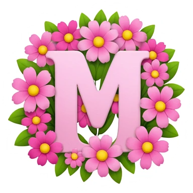 ی نامه وسط دسته گل صورتی sticker