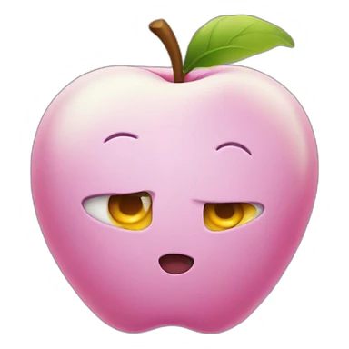 Emoji apple sticker