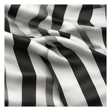 white scarf with black check sticker