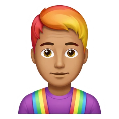 Rainbow guy sticker