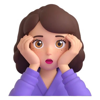 girl rolling eyes sticker