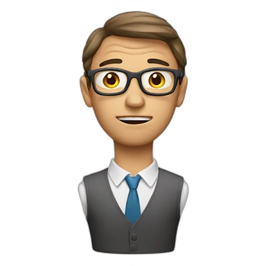 Bad teacher with cover head sticker