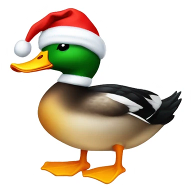 Aesthetic duck for Christmas sticker