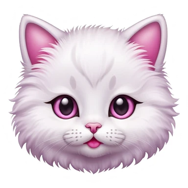 Baby cat with lips sticker