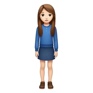 Naked girl full body sticker